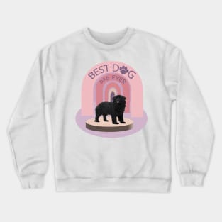 best dog father dad - vintage purple Crewneck Sweatshirt